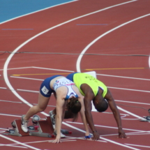 Libby Clegg and Mikail Huggins
