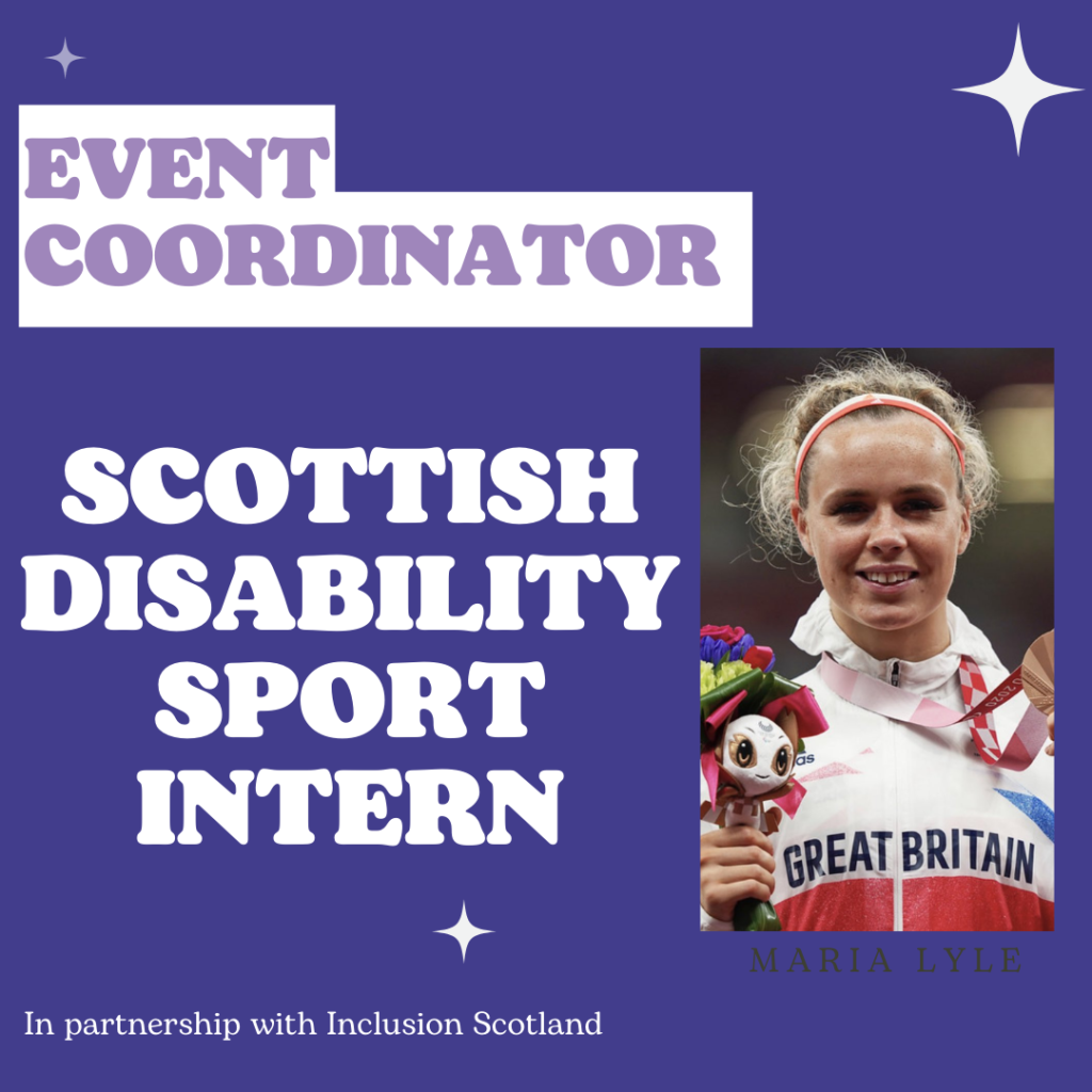 Maria Lyle Scottish Disability Sport Intern